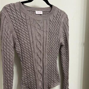 Pink Lily Cable Knit Body Suit